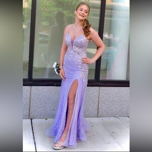 Prom dress!  Beautiful floor length lavender prom dress small